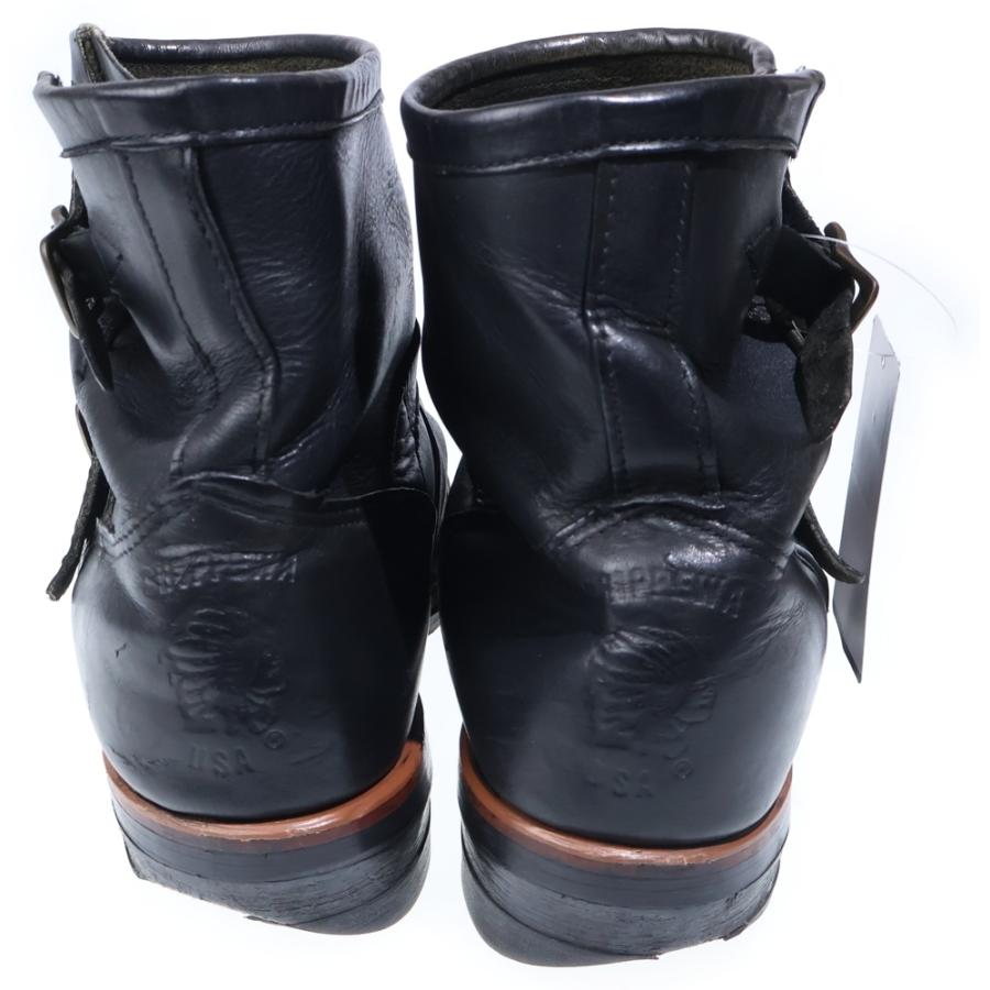 CHIPPEWA（チペワ） 黒タグ アジャスター レザーエンジニアブーツ