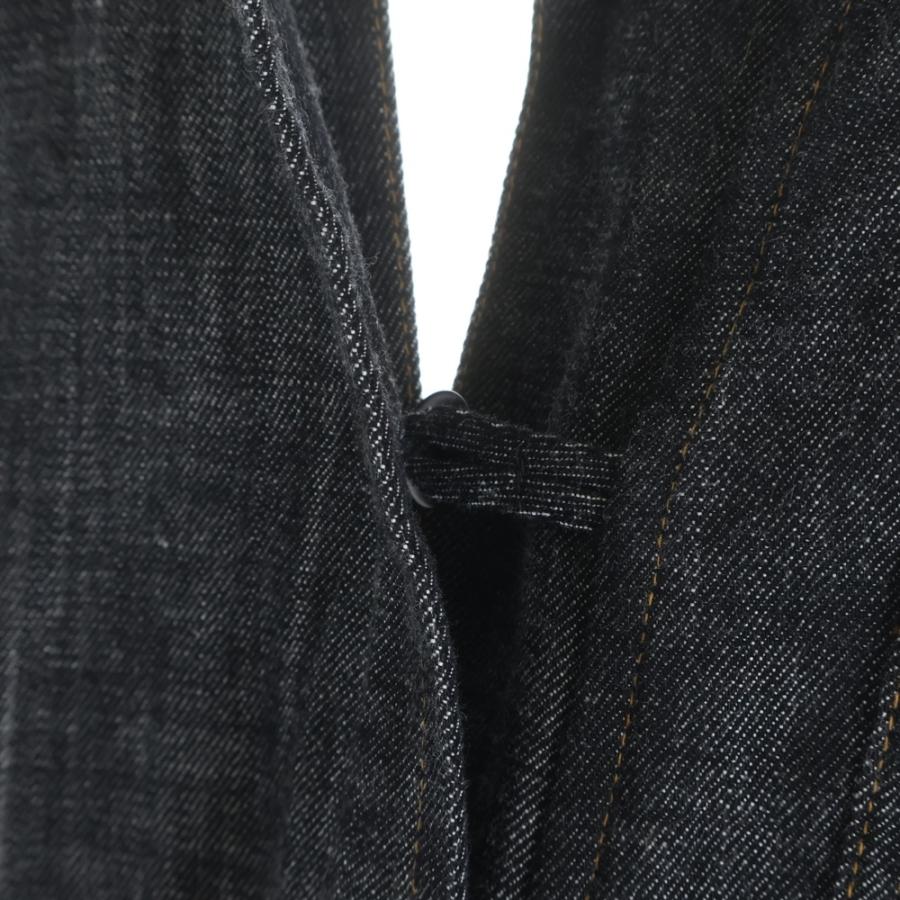 Y's ワイズ 8OZ DENIM OVERALLS WITH STRAP エイトオンス ストラップ デニムオーバーオール レディース ブラック YT-D07-028