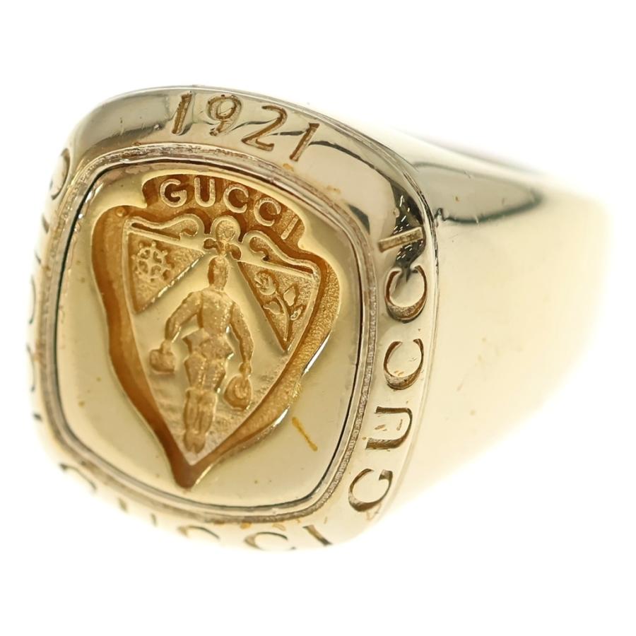 GUCCI（グッチ） SIGNET RING コートオブアームズエングレーブ 