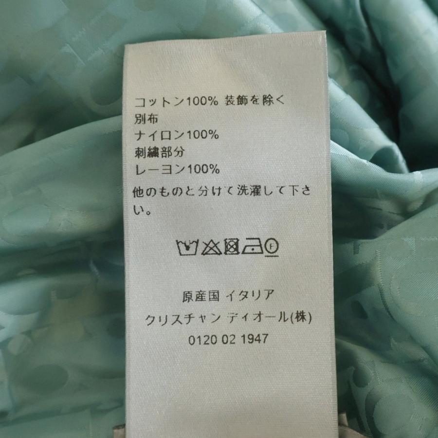 DIOR ディオール 23SS オブリーク ロゴエンブロイダリー リバーシブル ジップアップフーディ パーカー グリーン 313J232A0531の画像