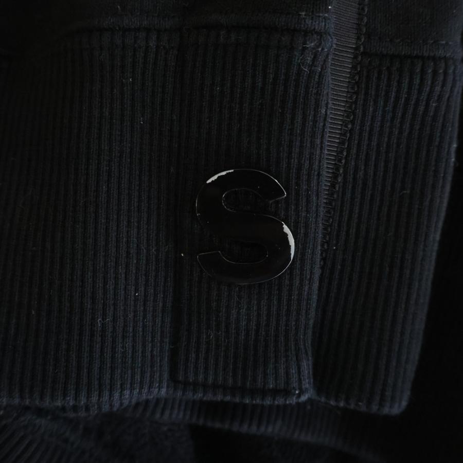 Sacai サカイ SWEAT JERSEY PULLOVER ジャージー サイドボタン コットン クルーネック スウェット プルオーバー ブラック SCW-096_5