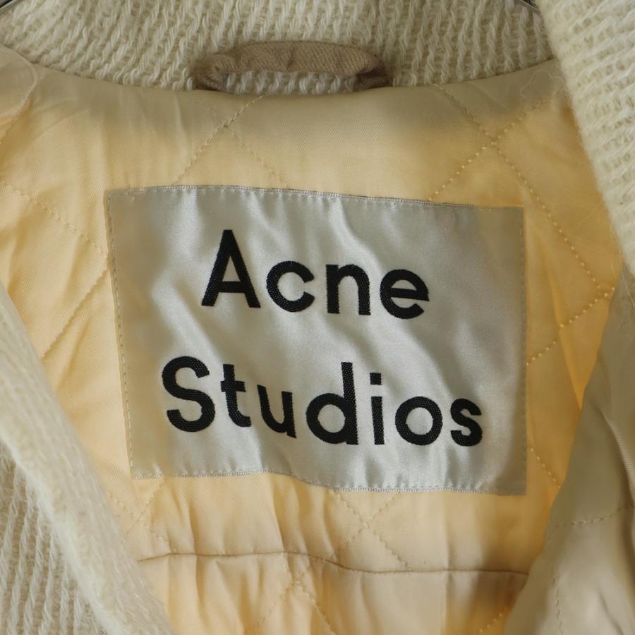 Acne Studios アクネ ストゥディオズ キルティングライニング ウール ボタンジャケット アイボリー FN-WN-OUTW000140 Acne Studios（アクネ ストゥディオズ） アクネ ストゥディオズ