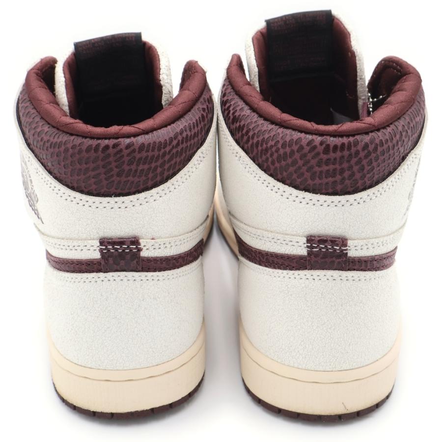 ナイキ ×A MA MANIERE AIR JORDAN 1 RETRO HIGH OG SP SAIL AND BURGUNDY エアジョーダン1 ハイカットスニーカー US9.5/27.5cm DO7097-100の画像
