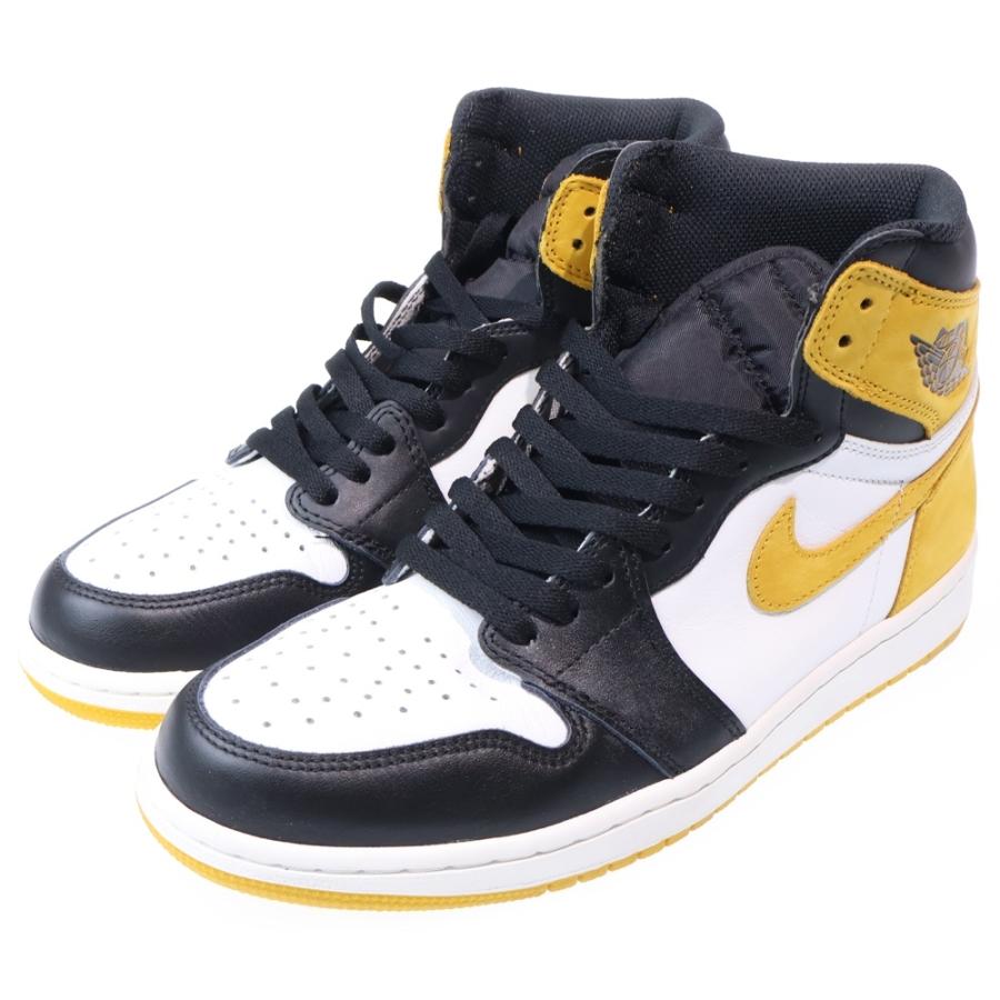NIKE ナイキ AIR JORDAN 1 RETRO HIGH OG YELLOW OCHRE エアジョーダン 1 オークル ハイカットスニーカー イエロー/ブラック US9/27cm 555088-109 NIKE（ナイキ） AIR JORDAN 1 RETRO HIGH OG YELLOW OCHRE エア