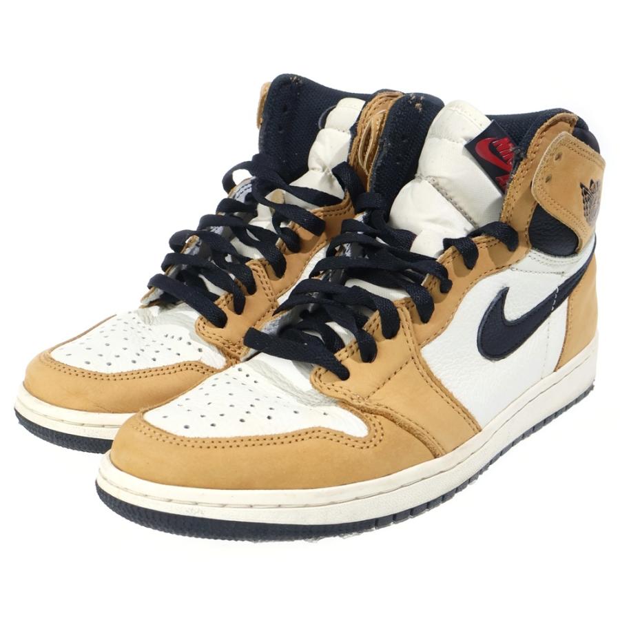 NIKE ナイキ AIR JORDAN 1 RETRO ROOKIE OF THE YEAR エアジョーダン1 ルーキーオブザイヤー ハイカットスニーカー ブラウン/ホワイト US8.5/26.5cm 555088-700 NIKE（ナイキ） AIR JORDAN 1 RETRO ROOKIE OF THE YEAR エア