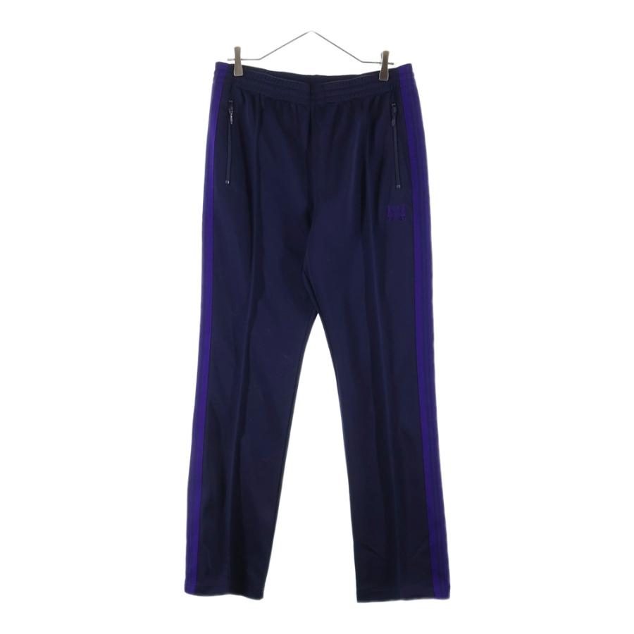 Needlesトラックパンツネイビー/パープル XS Needles（ニードルス） 23AW NARROW TRACK PANT POLY SMOOTH ポリ