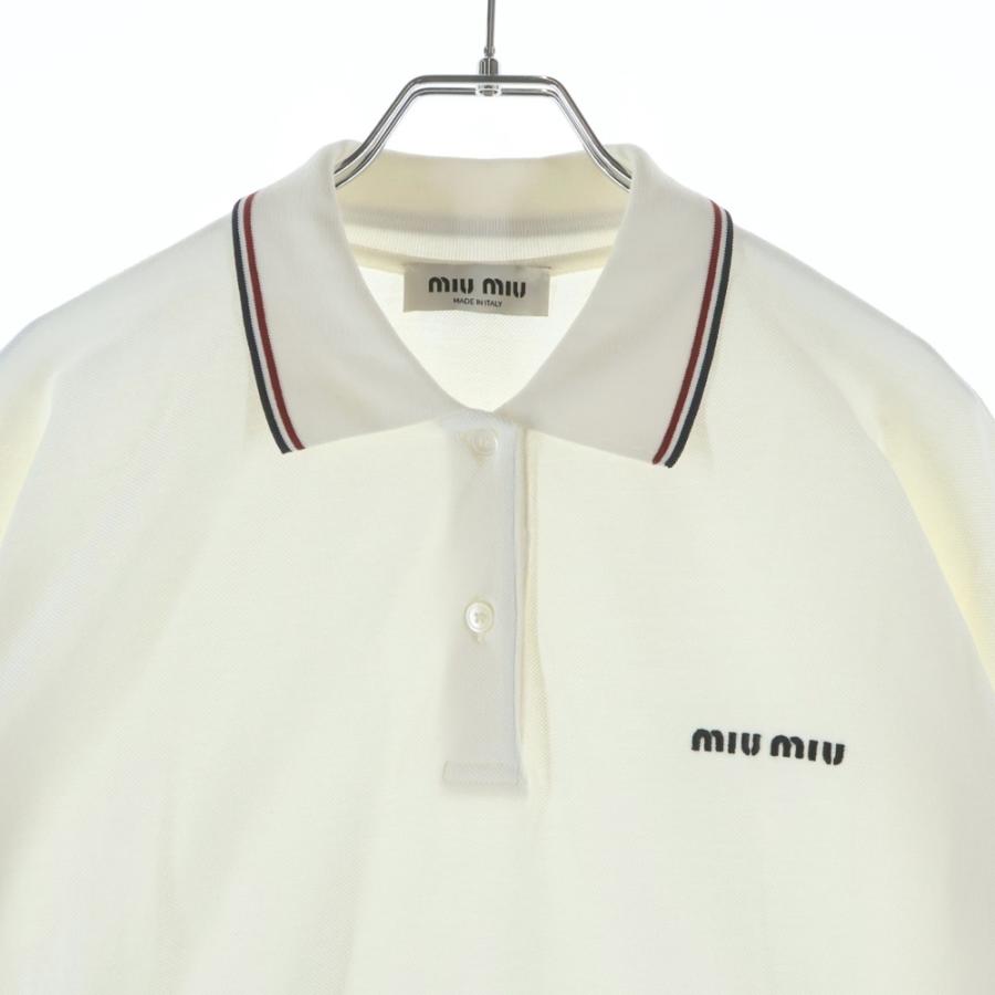 miumiu ミュウミュウ 24SS コットンピケ トリコロール ロゴエンブロイ 