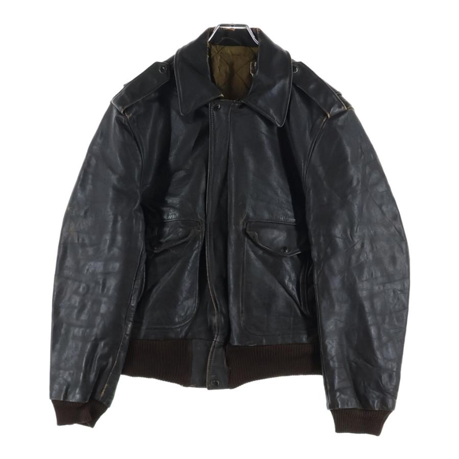 80s schott A-2 フライトジャケット ブラウン SCHOTT ショット 80S VINTAGE A-2 LEATHER FLIGHT JACKET ヴィンテージ