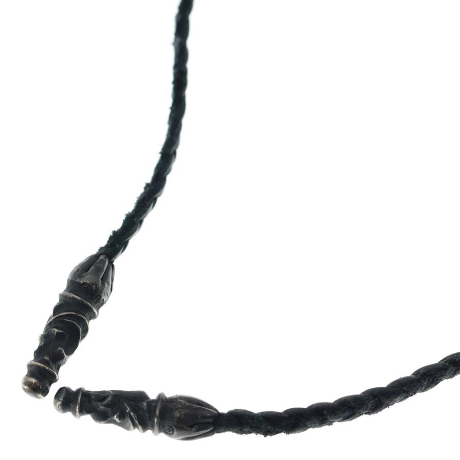 CHROME HEARTS（クロムハーツ） LEATHER BRAID SCROLL ネックレス