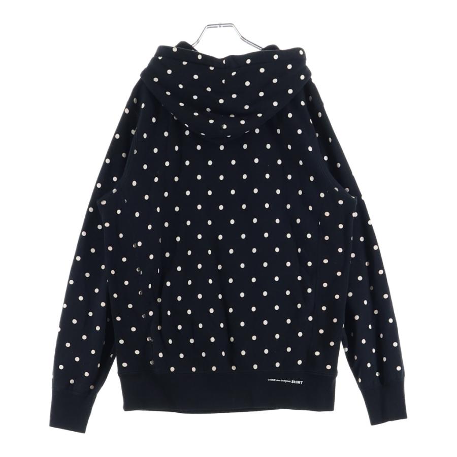 Supreme シュプリームパーカー　コムデギャルソン ドット柄Lサイズ Supreme（シュプリーム） 12SS ×コムデギャルソン ボックスロゴ
