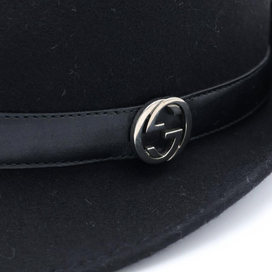 GUCCI（グッチ） インターロッキングG ウール 中折れハット 帽子 