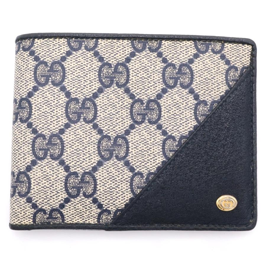 GUCCI（グッチ） GGスプリーム ロゴ刻印 コンパクトウォレット 財布