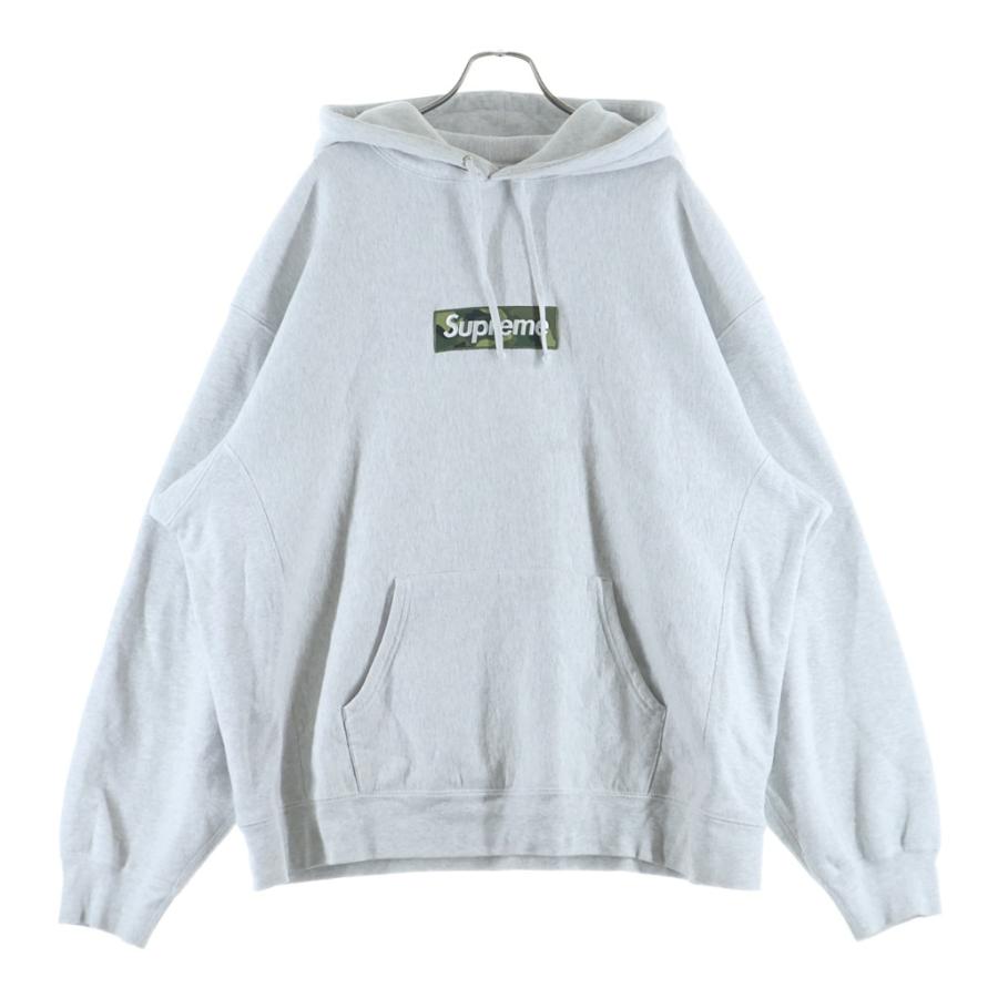 SUPREME シュプリーム 23AW Box Logo Hooded Sweatshirt カモ柄ボックスロゴ フーデッドプルオーバースウェットシャツ パーカー グレー Supreme（シュプリーム） 23AW Box Logo Hooded Sweatshirt カモ柄