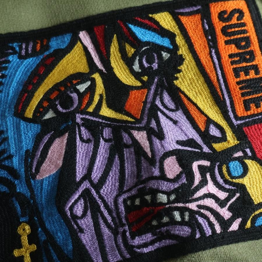Supreme 18AW 泣く女 フーディMサイズ ブラック Supreme（シュプリーム） 18AW Chainstitch Hooded Sweatshirt