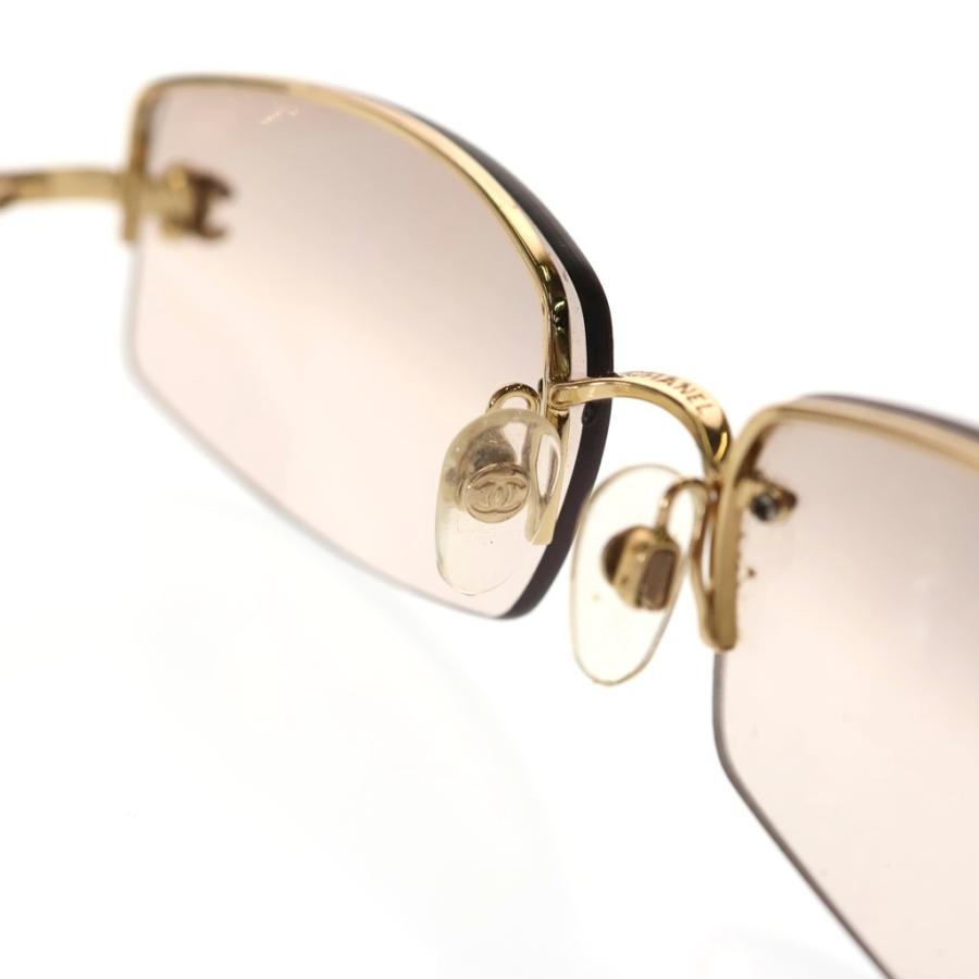 CHANEL サングラス 4093-B リムレス ココマーク ラインストーン CHANEL（シャネル） 4093-B ラインストーンココマーク カラーレンズ