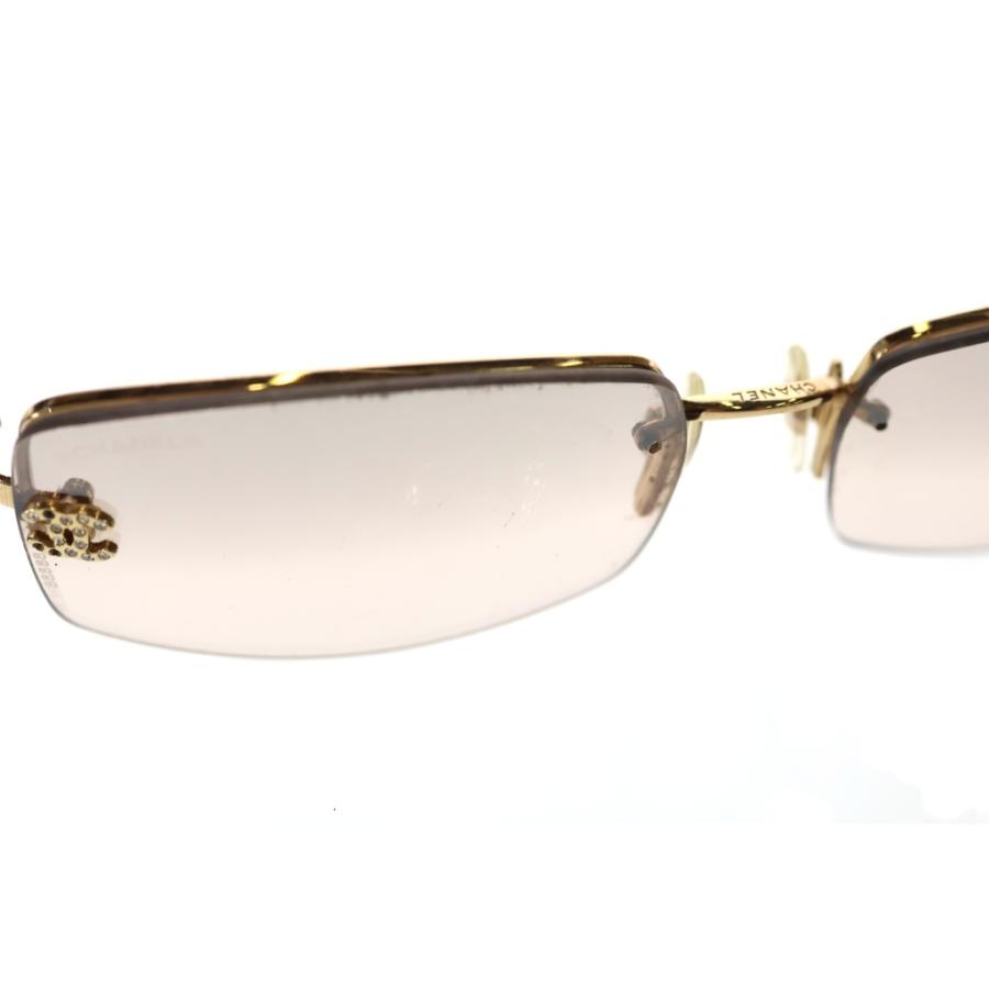 CHANEL サングラス リムレス メタル 4093-B ココマーク ストーン CHANEL（シャネル） 4093-B ラインストーンココマーク カラーレンズ