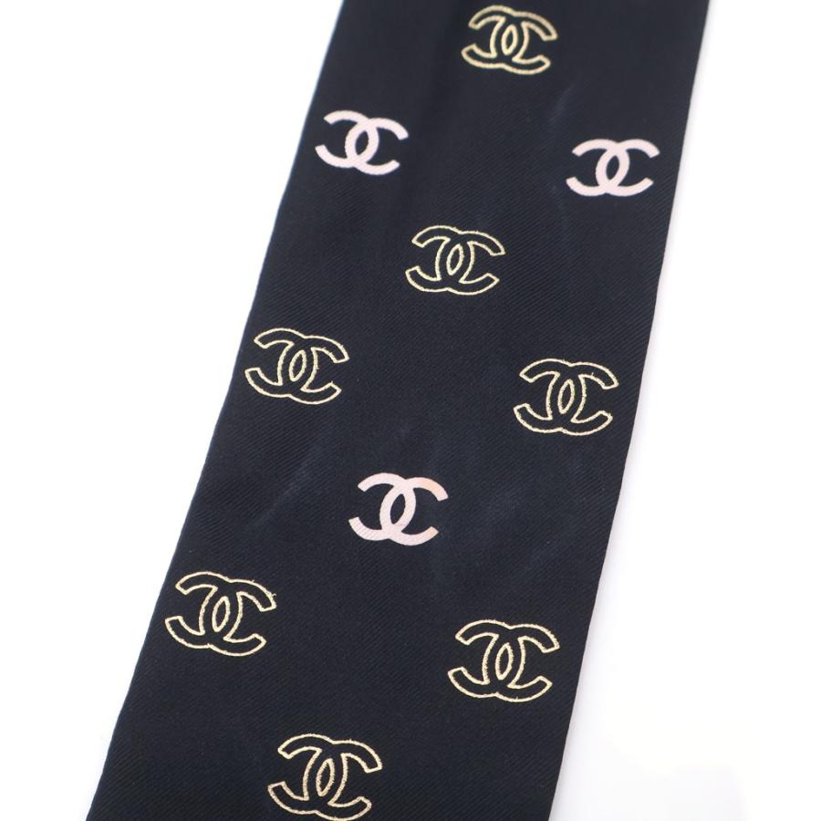 【未使用】シャネル スカーフ バンダナ ココマーク クローバー CHANEL（シャネル） 25S ココマーク クローバー シルク ツイリー