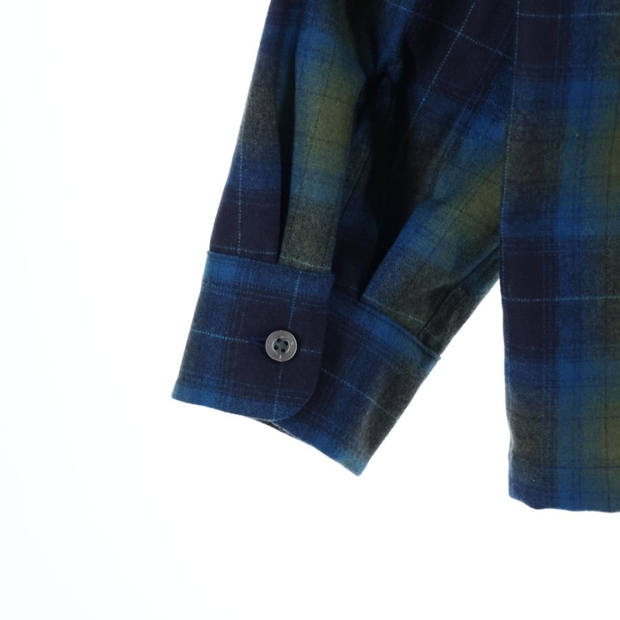 PENDLETON ペンドルトン OPEN COLLAR SHIRT オンブレチェック ロングスリーブ オープンカラーシャツ ブルー 5575-2008 PENDLETON（ペンドルトン） OPEN COLLAR SHIRT オンブレチェック