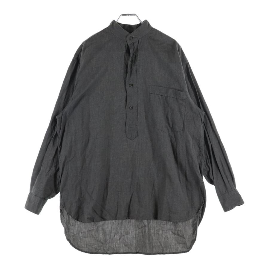 COMOLI（コモリ） 22SS ヨリ杢 プルオーバー コットン長袖シャツ
