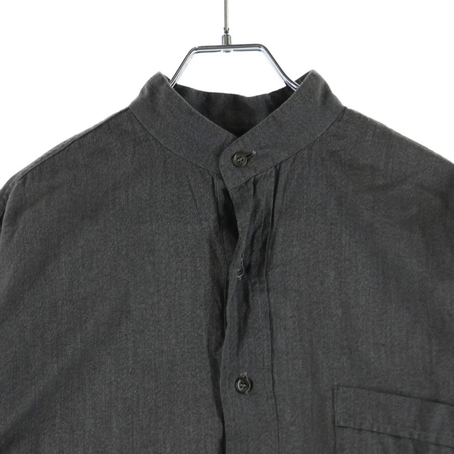 COMOLI（コモリ） 22SS ヨリ杢 プルオーバー コットン長袖シャツ