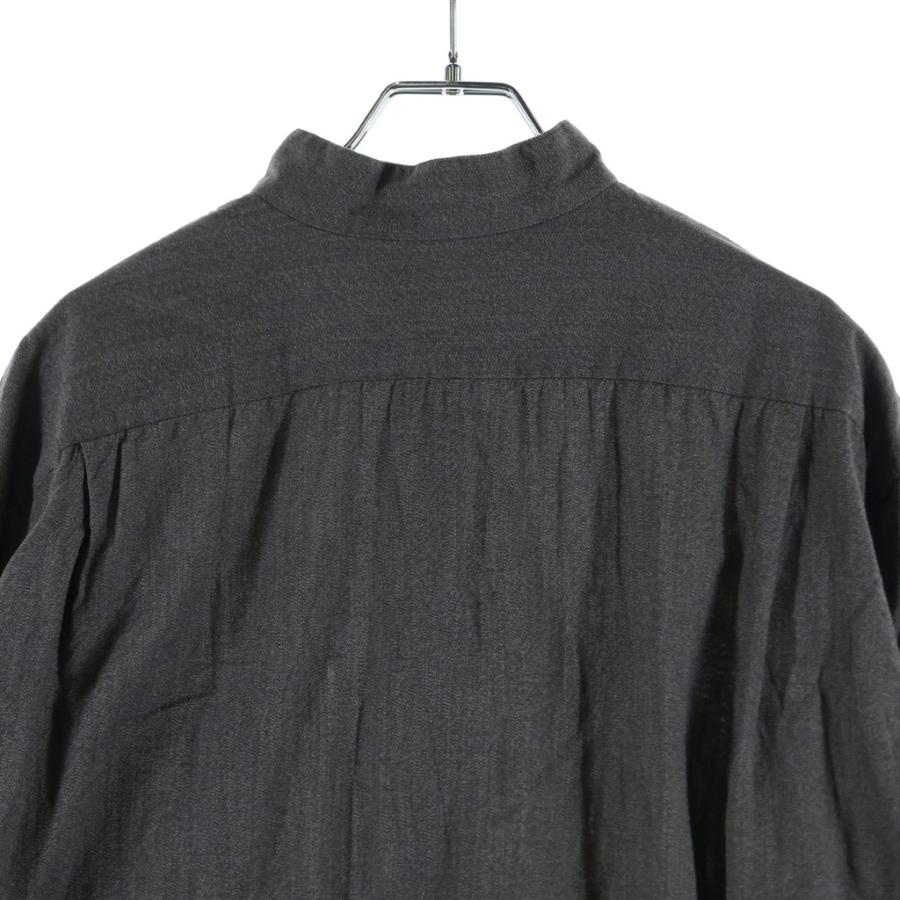 COMOLI（コモリ） 22SS ヨリ杢 プルオーバー コットン長袖シャツ