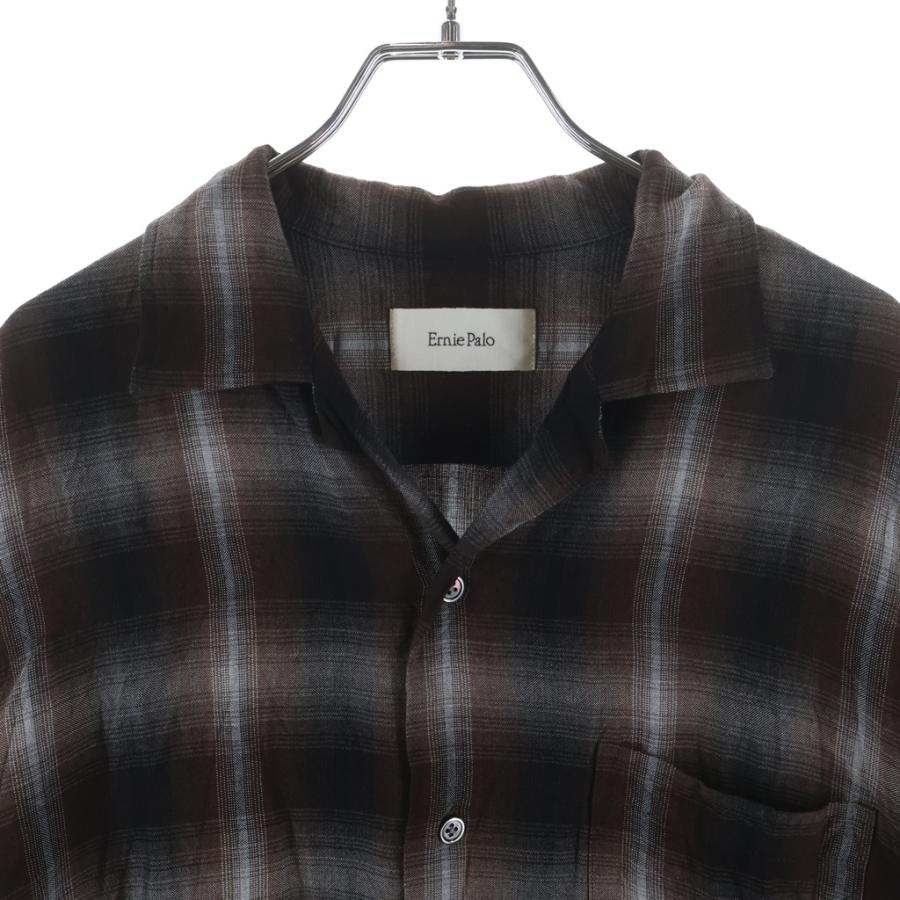Ernie Palo アーニーパロ RAYON CHECK S/S SHIRT レーヨン オンブレ