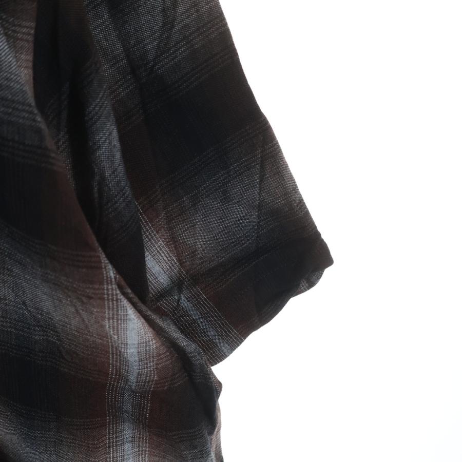 Ernie Palo アーニーパロ RAYON CHECK S/S SHIRT レーヨン オンブレ