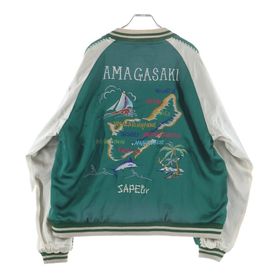 【新品・即日発送】 SAPEur サプール 浜田雅功　アマジャン　XLサイズ SAPEur サプール 25SS ×浜田雅功 リバーシブルジップアップスカジャン