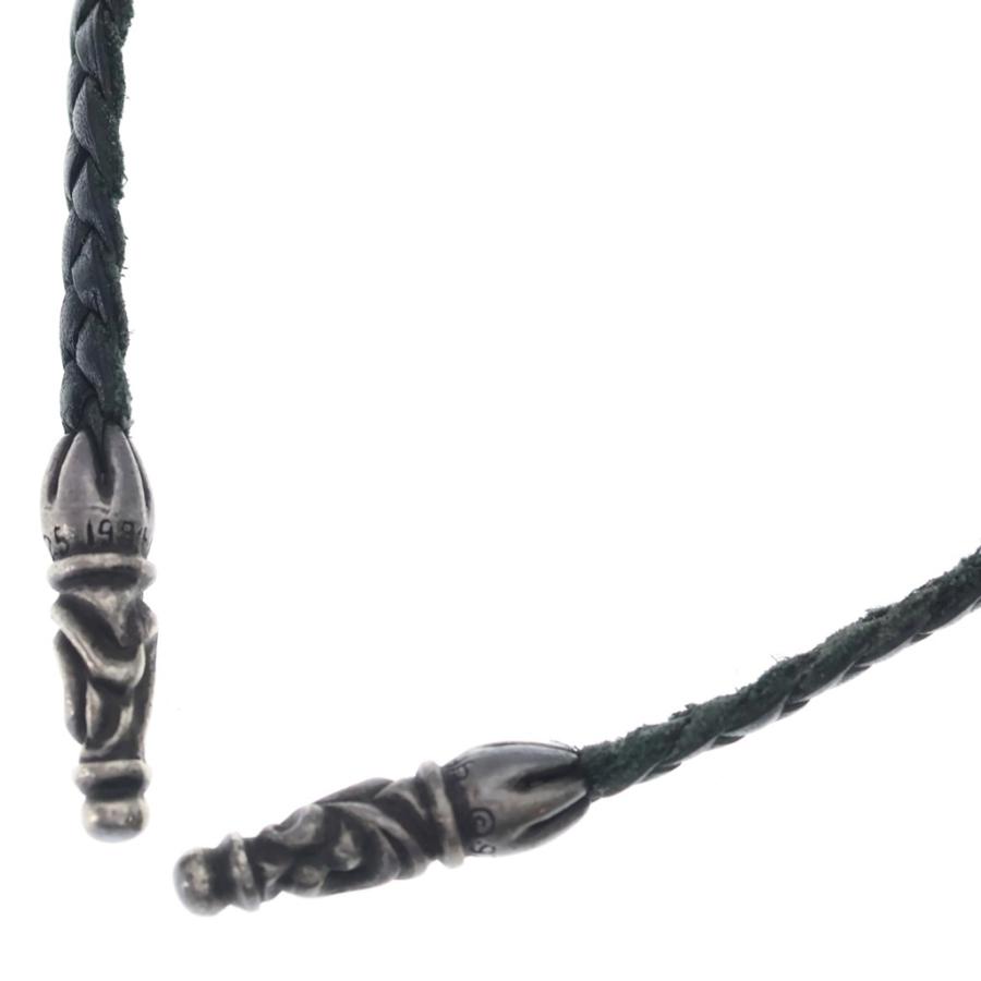 CHROME HEARTS（クロムハーツ） LEATHER BRAID SCROLL ネックレス 