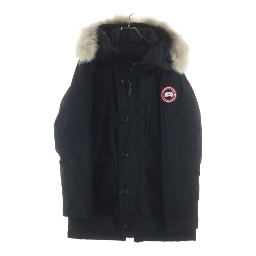 美品　 カナダグース ダウンコート　ブラック　JASPER ダブルジップ　ロゴ CANADA GOOSE（カナダグース） JASPER PARKA ジャスパー ロゴワッペン
