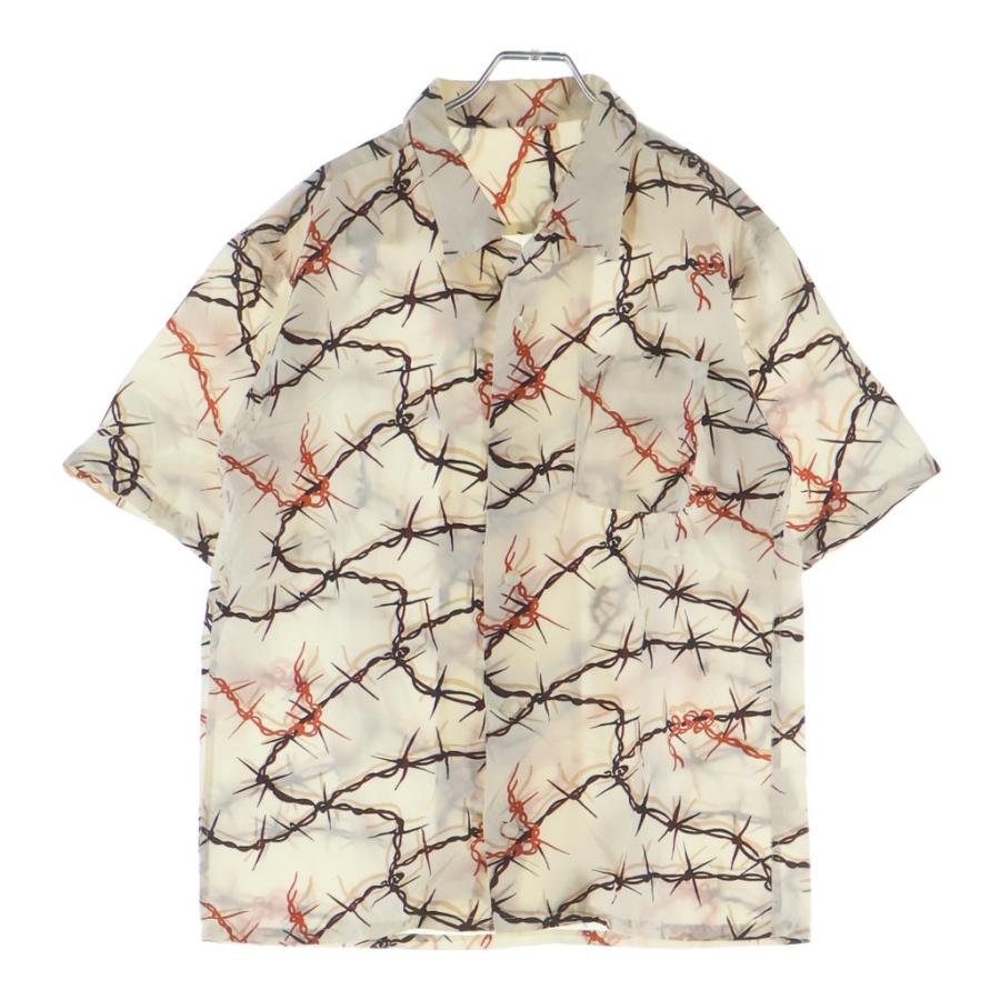 TENDERLOIN（テンダーロイン） T-BW RAYON SHT S/S レーヨン 有刺鉄線