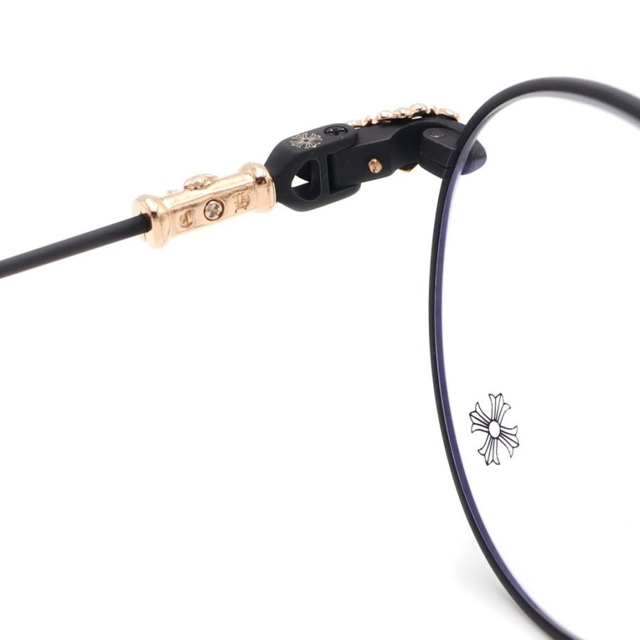 CHROME HEARTS クロムハーツ BUBBA-A フローラルクロステンプル マットフレーム メガネ サングラス ゴールド/ブラックの画像