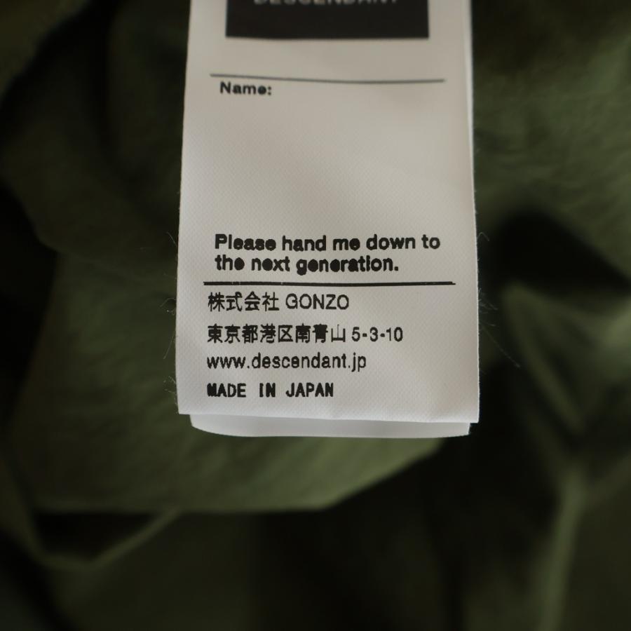 DESCENDANT ディセンダント 24AW MOLE HOODED LS SHIRT モールスキン