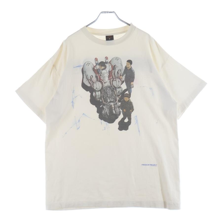 セントマイケル 24SS ×フリーダムホワイト SLEEVE T-SHIRT バイク 