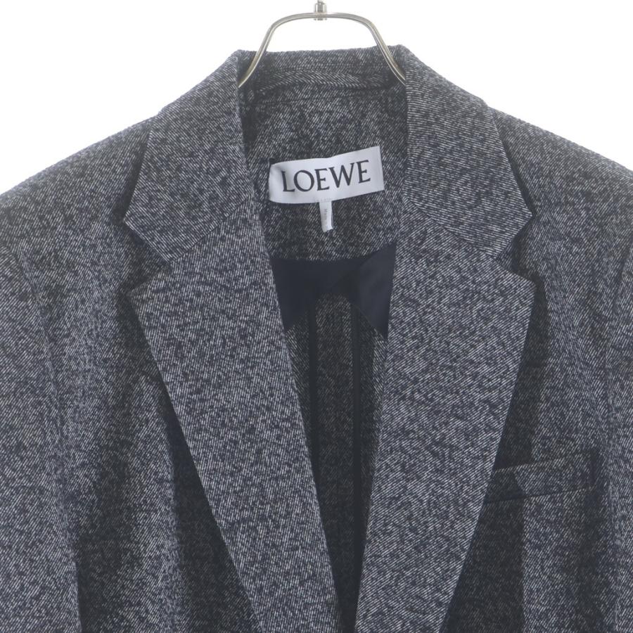 LOEWE ロエベ　メンズ千鳥格子柄2Bテーラードジャケット LOEWE（ロエベ） マルチポケット ウール オーバーサイズ テーラード