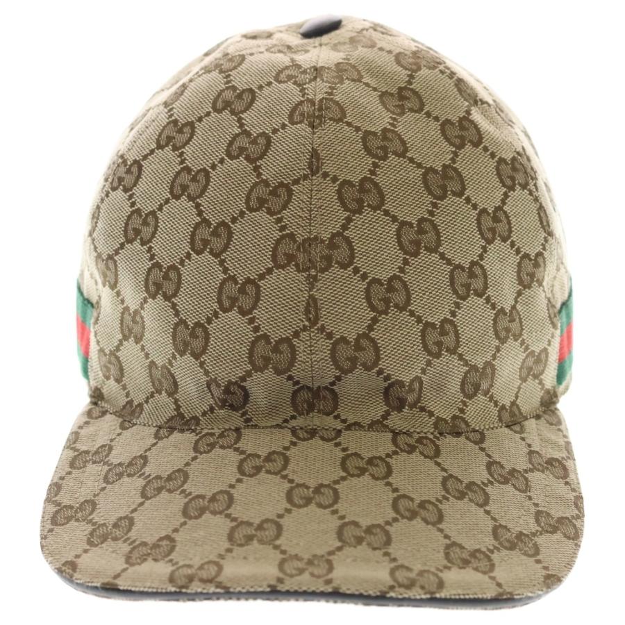 GUCCI（グッチ） GGキャンバス シェリーライン ベースボールキャップ