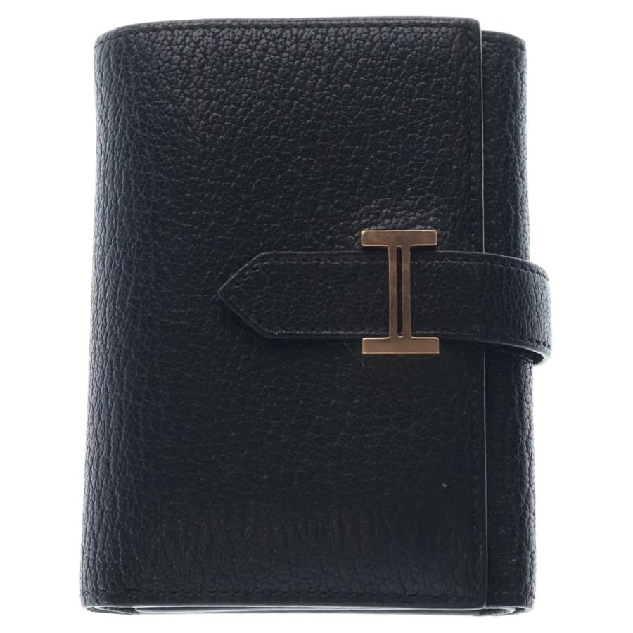 HERMES（エルメス） ベアンコンパクト レザー シルバー金具 U刻印 三