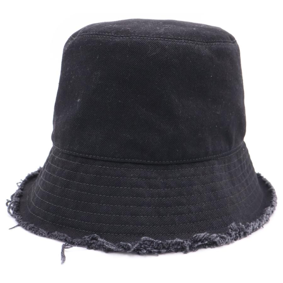 LOEWE（ロエベ） FRAYED BUCKET HAT ステッチブリム フリンジ レザー