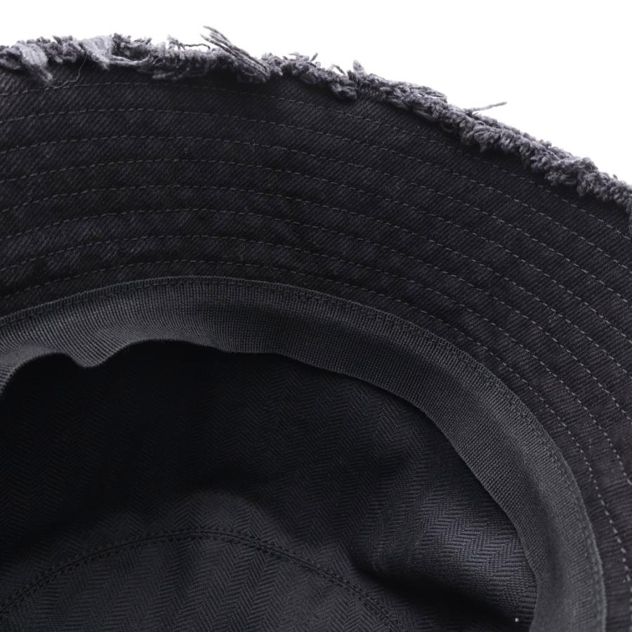 LOEWE（ロエベ） FRAYED BUCKET HAT ステッチブリム フリンジ レザー