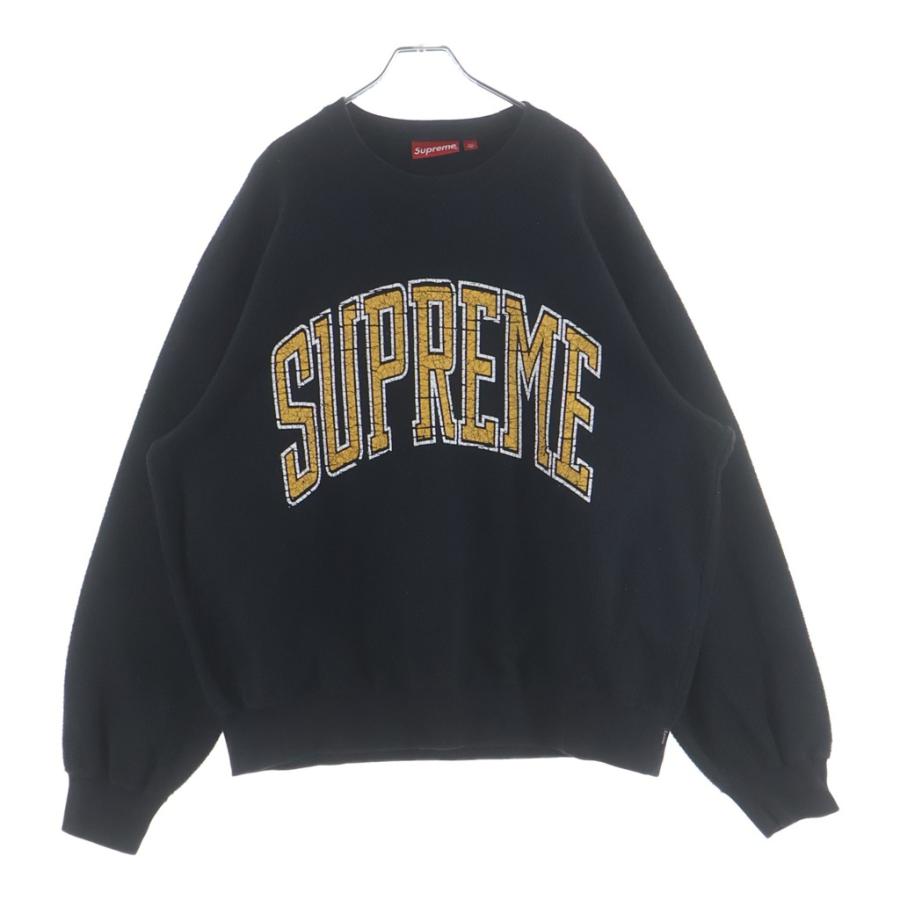 Supreme ブラック クルーネック トレーナー 【公式通販】