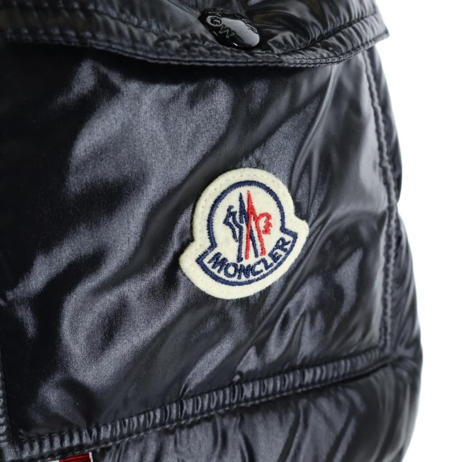 MONCLER モンクレール 24AW MALJASSET 袖ロゴワッペン フーデッド ジップアップダウンジャケット ブラック J20911A00006の画像
