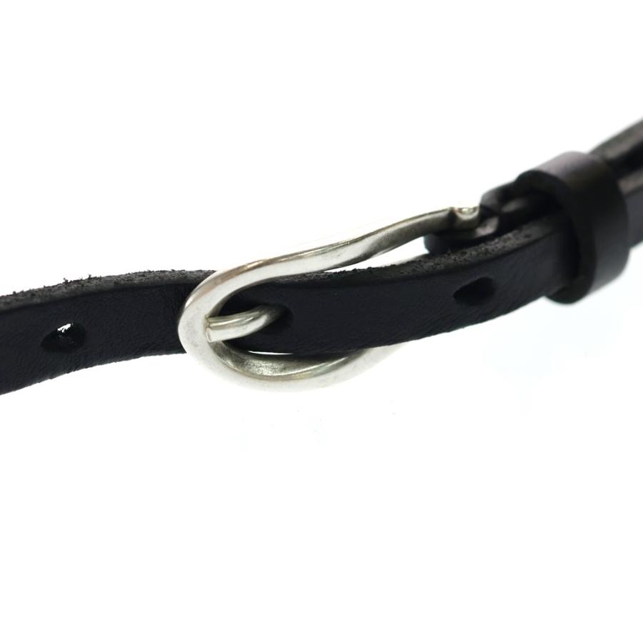 OUR LEGACY アワーレガシー 26SS BILLOW BELT ビロウベルト レザー ブラック/シルバー A2268BOIの画像