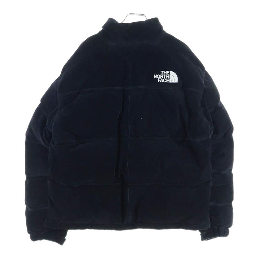 ザノースフェイス 23AW ×SUPREME Suede Nuptse Jacket シュプリーム ロゴエンブロイダリー スエード ヌプシ ダウンジャケット NF0A875Nの画像