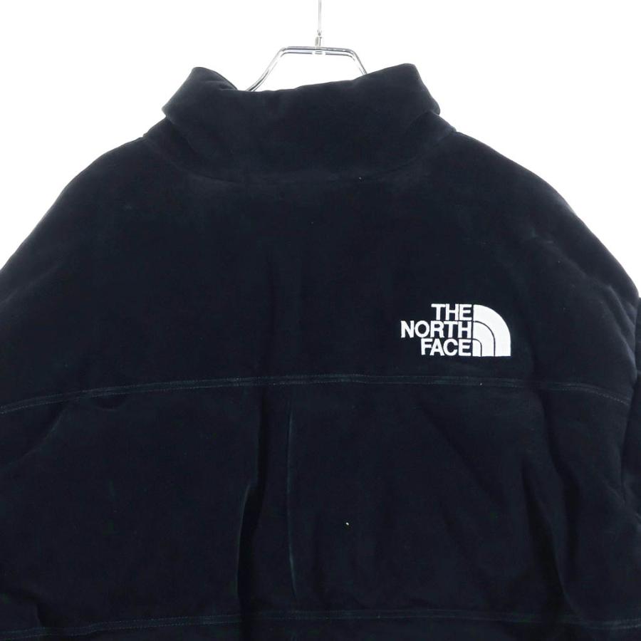 ザノースフェイス 23AW ×SUPREME Suede Nuptse Jacket シュプリーム ロゴエンブロイダリー スエード ヌプシ ダウンジャケット NF0A875Nの画像
