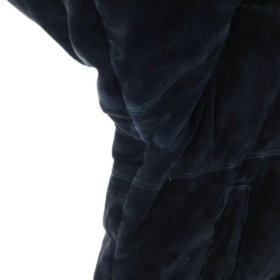 ザノースフェイス 23AW ×SUPREME Suede Nuptse Jacket シュプリーム ロゴエンブロイダリー スエード ヌプシ ダウンジャケット NF0A875Nの画像