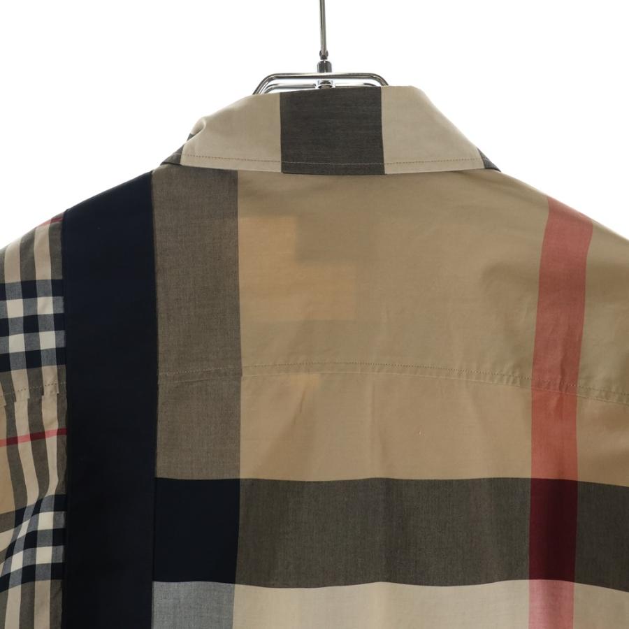 『新品・未使用』BURBERRY チェック柄 長袖シャツ BURBERRY（バーバリー） 20AW ロゴパッチワーク チェック柄 プリント