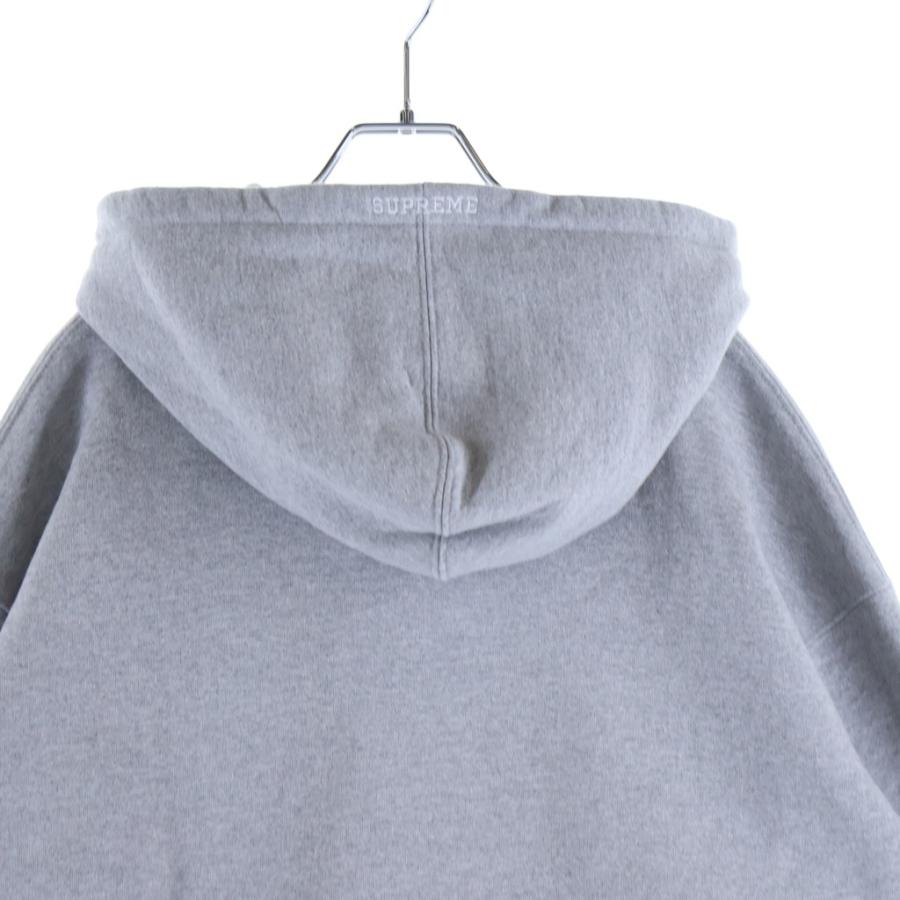SUPREME シュプリーム 22AW S Logo Hooded Sweatshirt ロゴエンブロイダリー プルオーバースウェットフーディー パーカー グレー_3