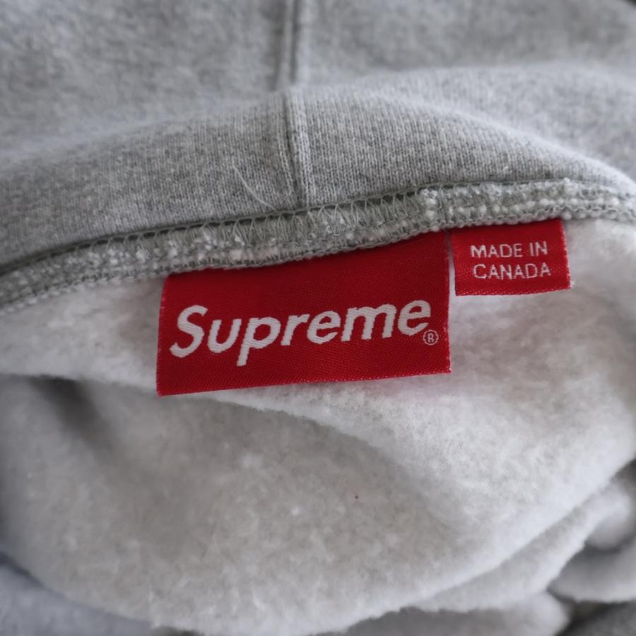 SUPREME シュプリーム 22AW S Logo Hooded Sweatshirt ロゴエンブロイダリー プルオーバースウェットフーディー パーカー グレー_5