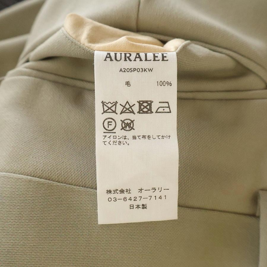 AURALEE（オーラリー） 20SS HARD TWIST WOOL DOBBY SLACKS ウール