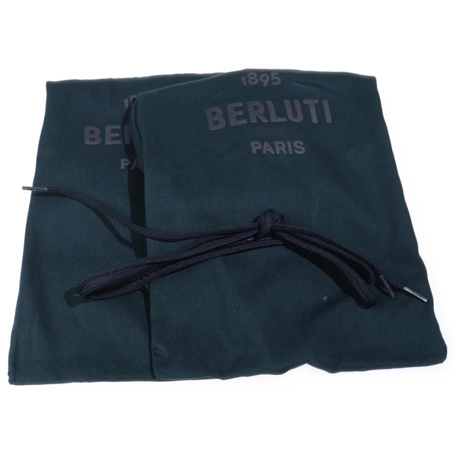 【未使用同等品】BERLUTI ベルルッティ　シャドウ　スクリットニット　レザー Berluti（ベルルッティ） SHADOW シャドウ ニット&レザーローカット
